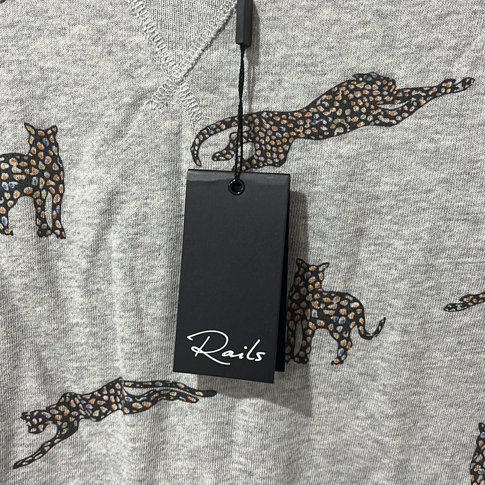 NEW • Rails • Jaguar Heather Gray Crew Neck Sweatshirt XS Womens - Picture 5 of 5